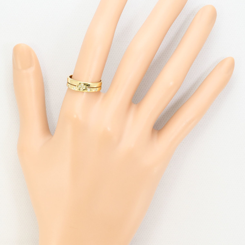 18K (18-karat) Yellow Gold Ring with Diamond (carat weight not stamped), Tota... - Picture 5 of 6